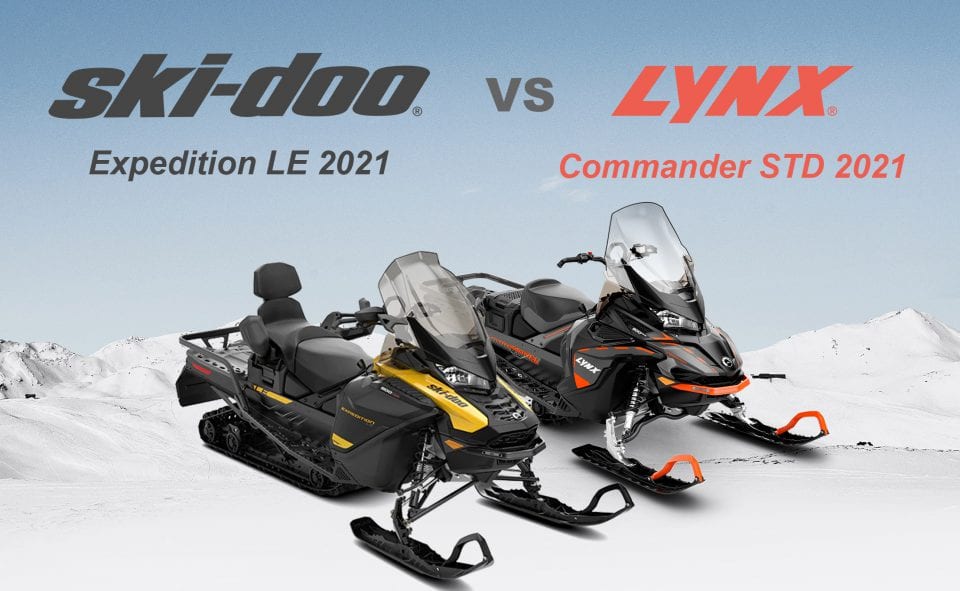 Сравнение 900 снегоходов Ski-Doo Expedition и Lynx Commander