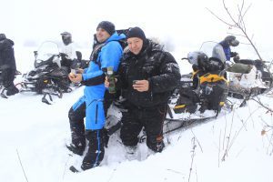 Отчет 22 января 2022. Окрестности Зарайска на снегоходах